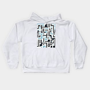 Maze of Dreams: Pastel Labyrinth Journey Kids Hoodie